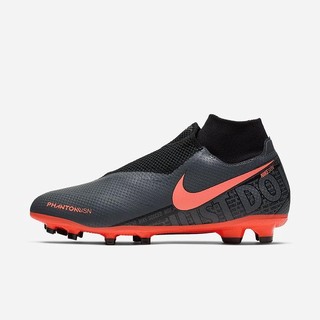 Ghete Fotbal Nike Phantom Vision Pro Dynamic Fit FG Firm-Ground Dama Gri Inchis Negrii Mango Deschis